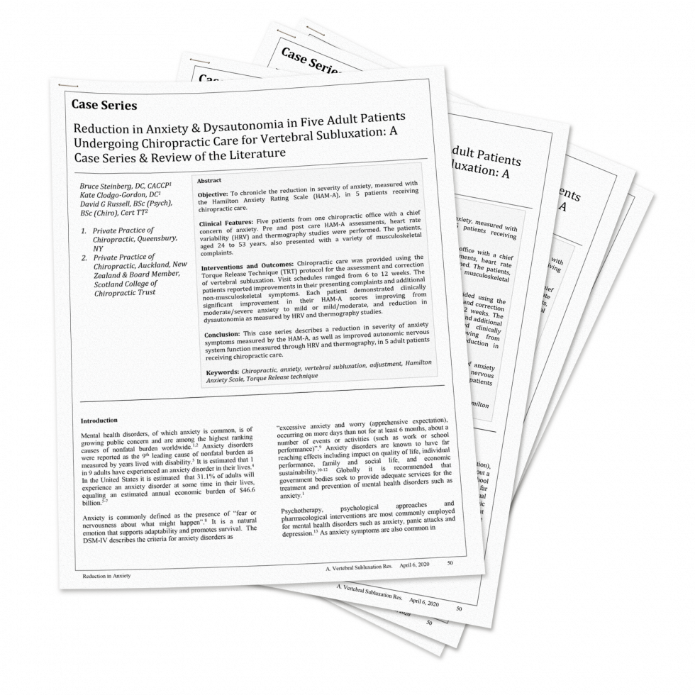 Cervical vertebral subluxation picture